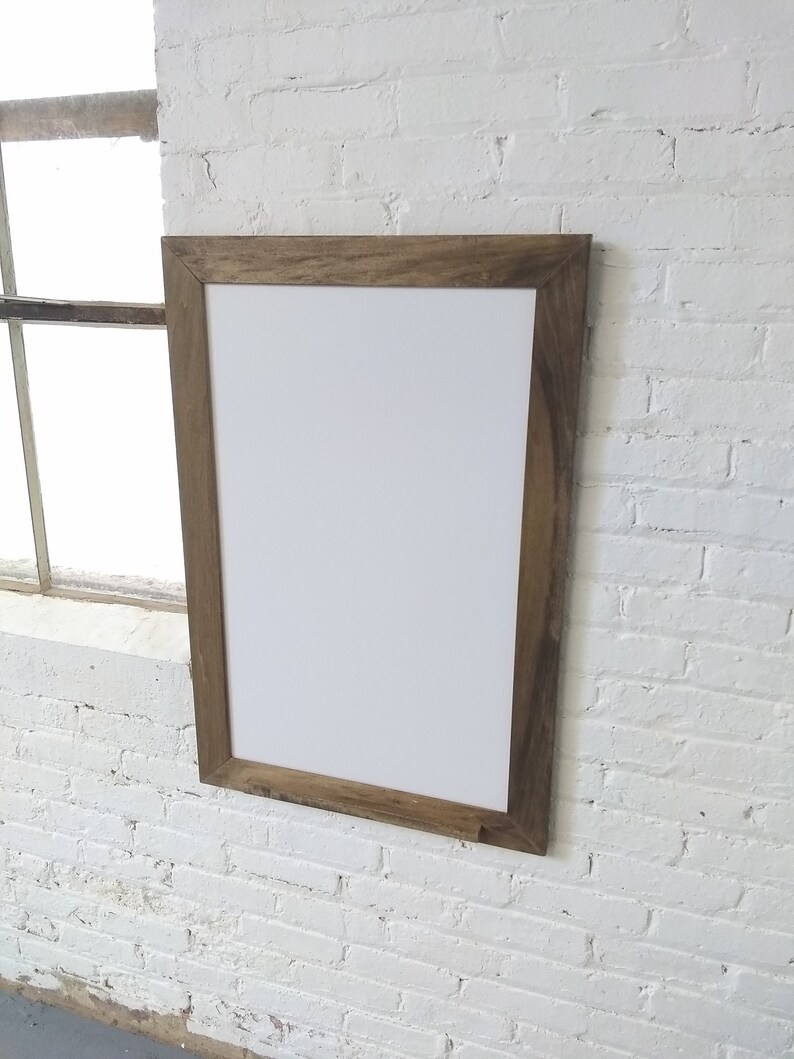 Rustic Farmhouse Dry Erase Board With Optional Marker Ledge Etsy