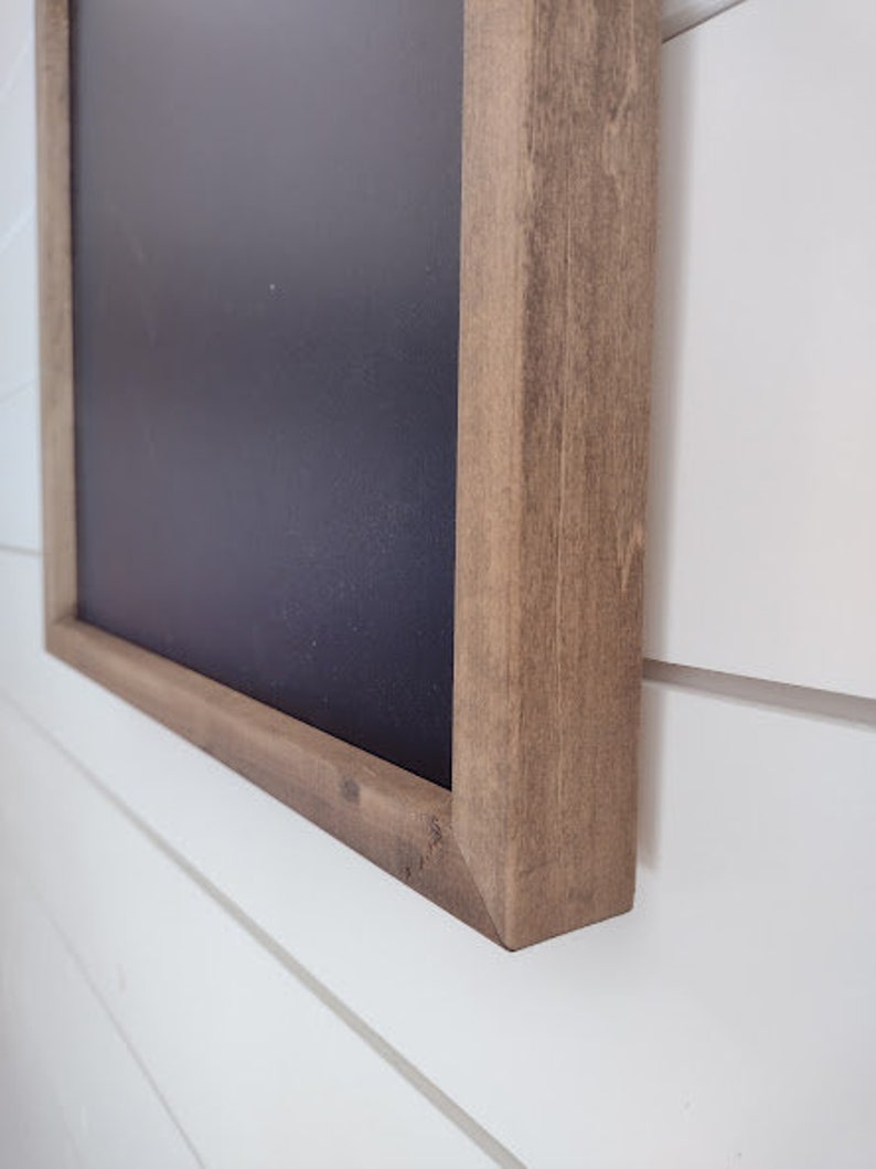 Rustic Farmhouse Chalkboard or Dry Erase Board Dark Walnut Etsy