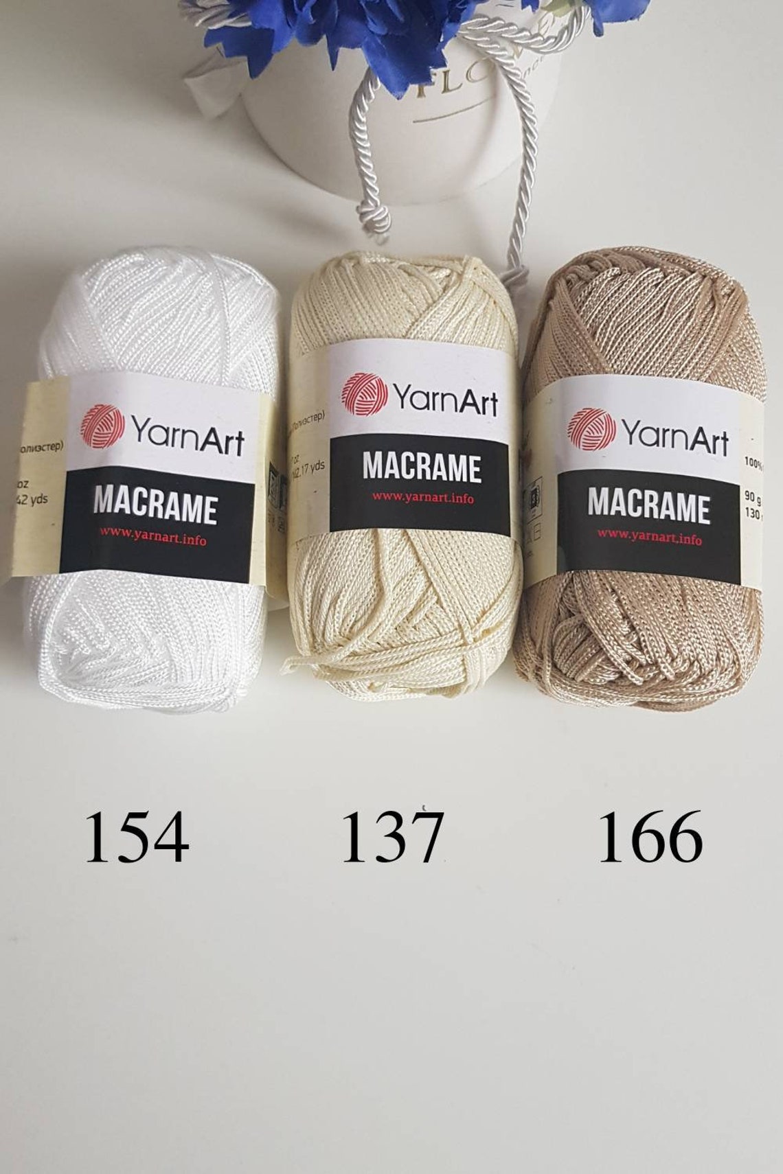 Yarnart Macrame Polyester Macrame Yarn 3mm Crochet Rope Etsy