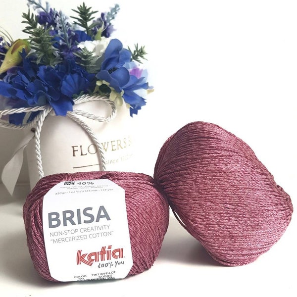 Katia Brisa, fil de coton viscose, fil de bijoux au crochet superfin, fil de coton mercerisé