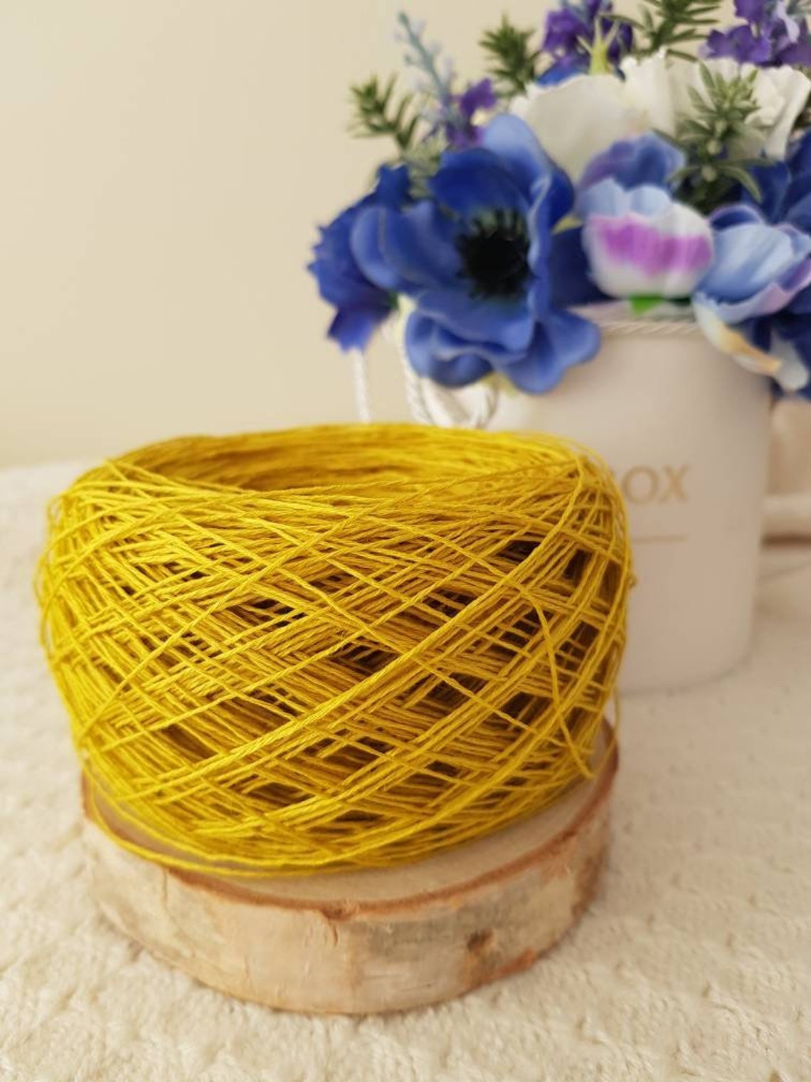 Italian linen knitting yarn 5ply Etsy