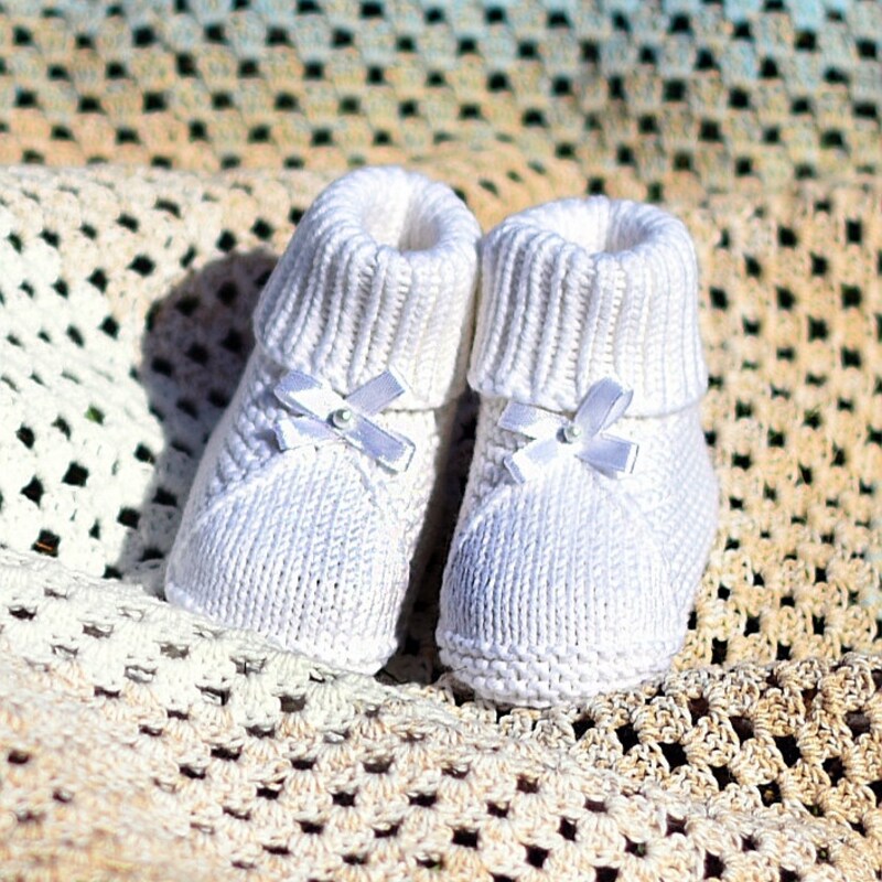 Knitted Baby Shoes - Etsy