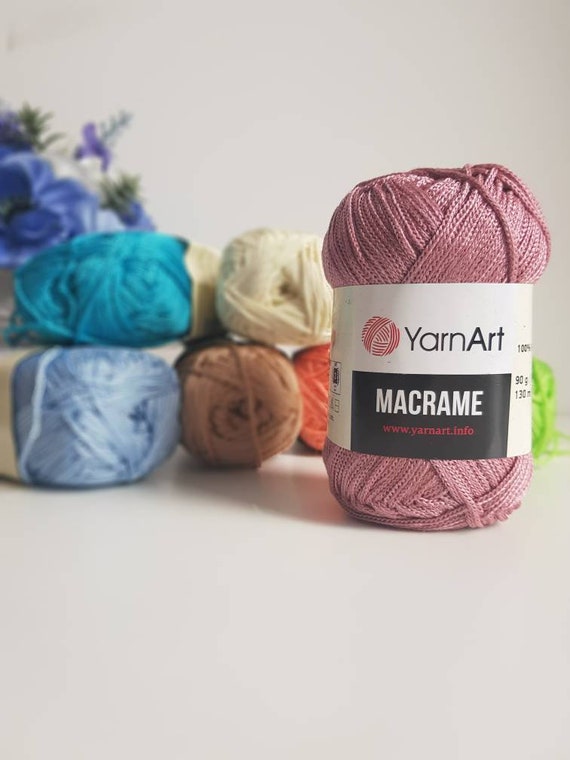 Yarnart Macrame Polyester Macrame Yarn 3mm Crochet Rope Etsy