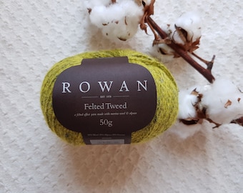 Rowan felted tweed yarn, wool alpaca blend yarn, yarn for fair isle knitting, DK weight