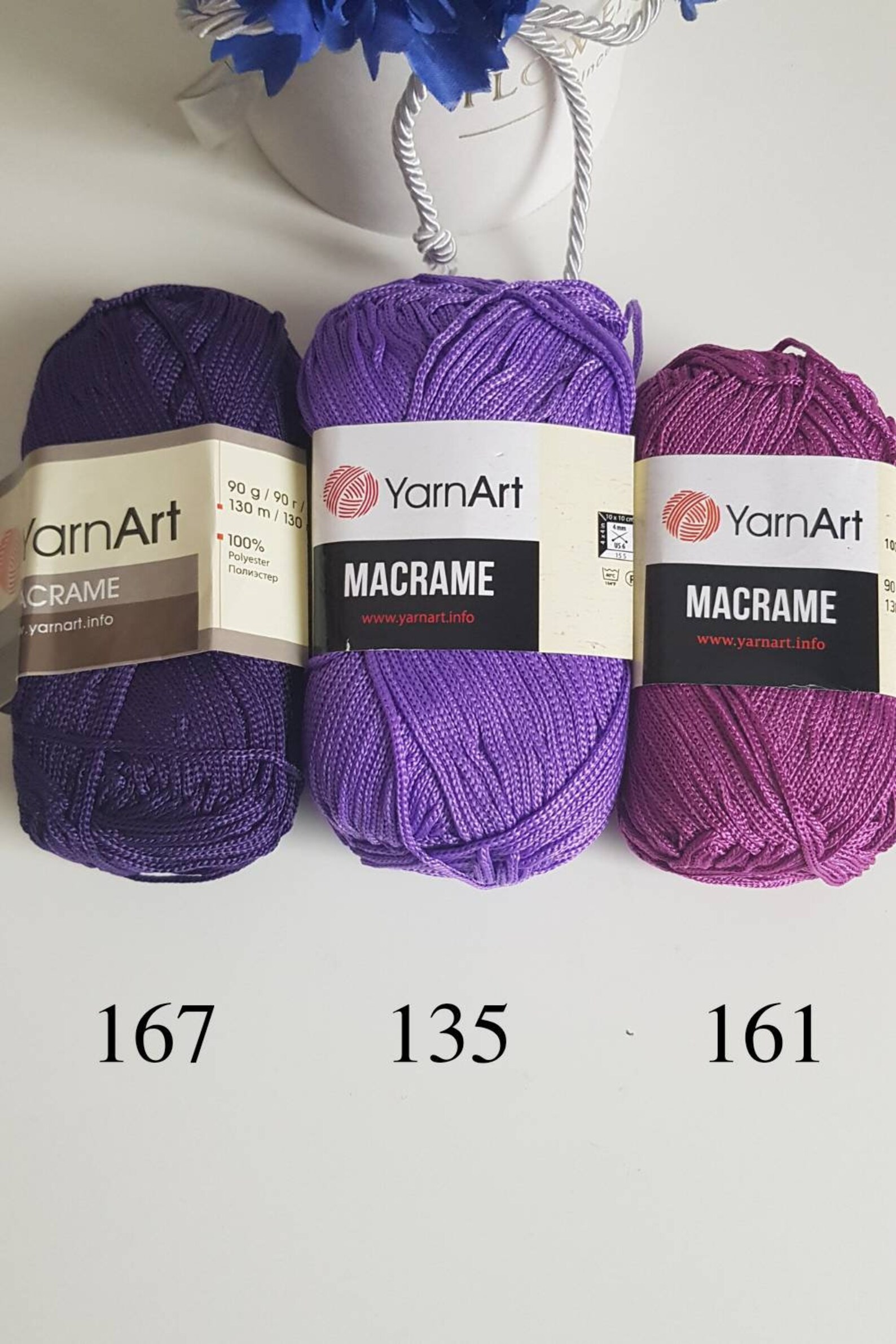 Yarnart Macrame Polyester Macrame Yarn 3mm Crochet Rope Etsy