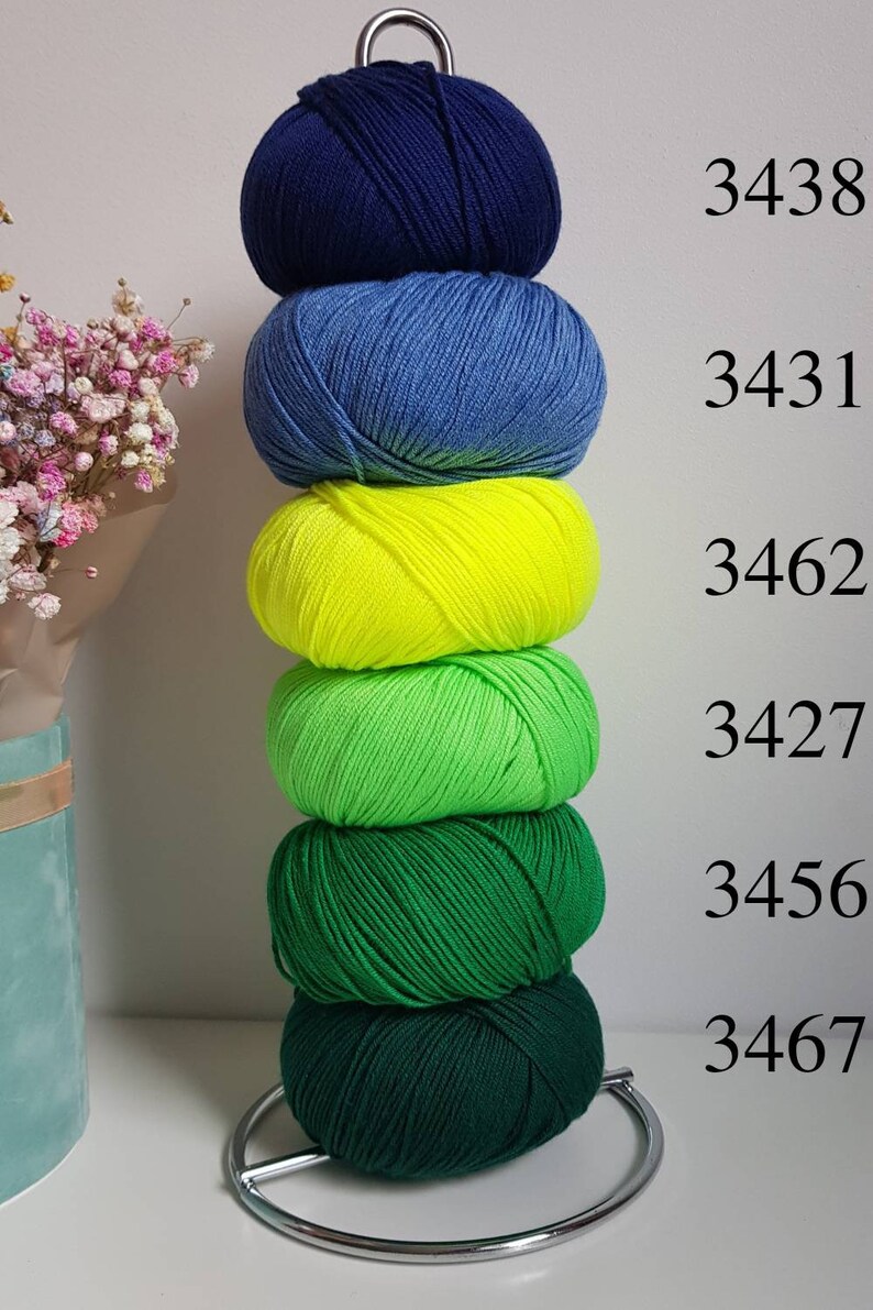 Cotton Yarn Sport Weight Yarn Gazzal Baby Cotton Etsy