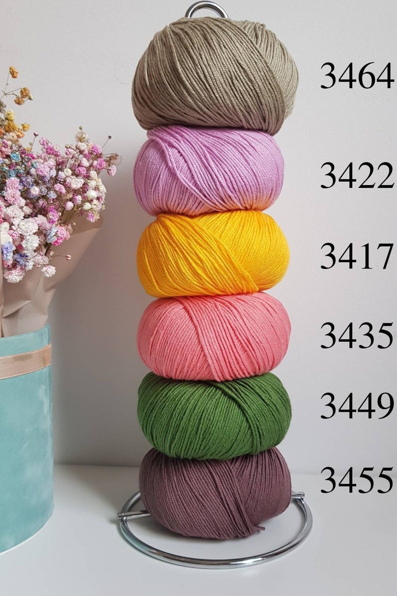 Cotton Yarn Sport Weight Yarn Gazzal Baby Cotton Etsy