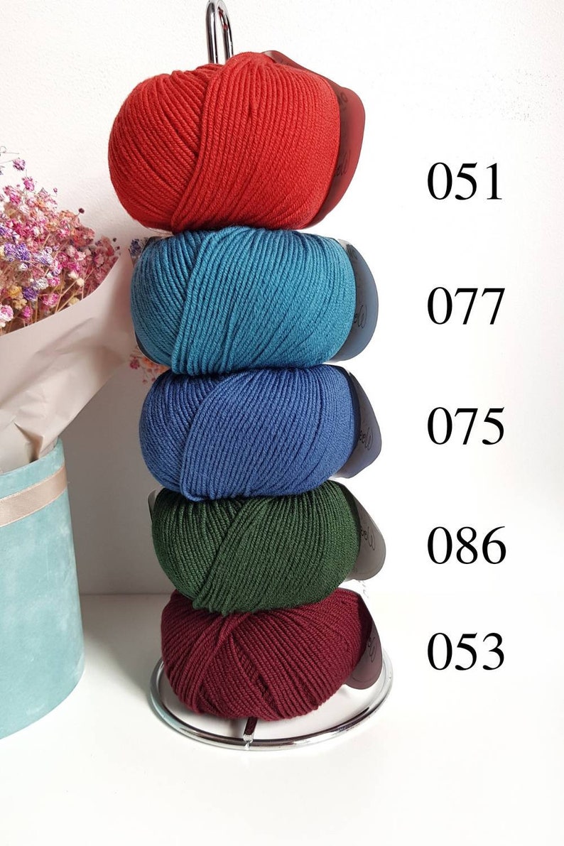 DMC Woolly - Filato 100% Lana Merino Per Uncinetto, 50g, Morbido E Delicato, Adatto A Pelli Sensibili, Colori Disponibili 26