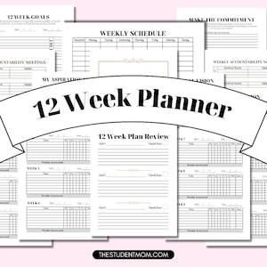 12 Week Planner