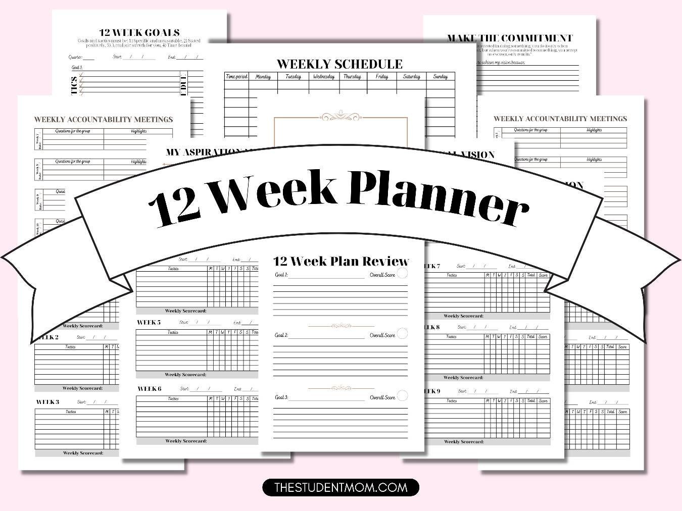 12 Week Plan Notion Template