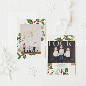 5x7 Christmas Card Mockup, 5x7 Christmas Printable Mockup, Christmas ...