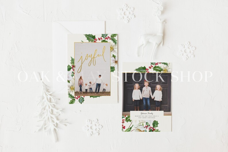5x7 Christmas Card Mockup 5x7 Christmas Printable Mockup - Etsy