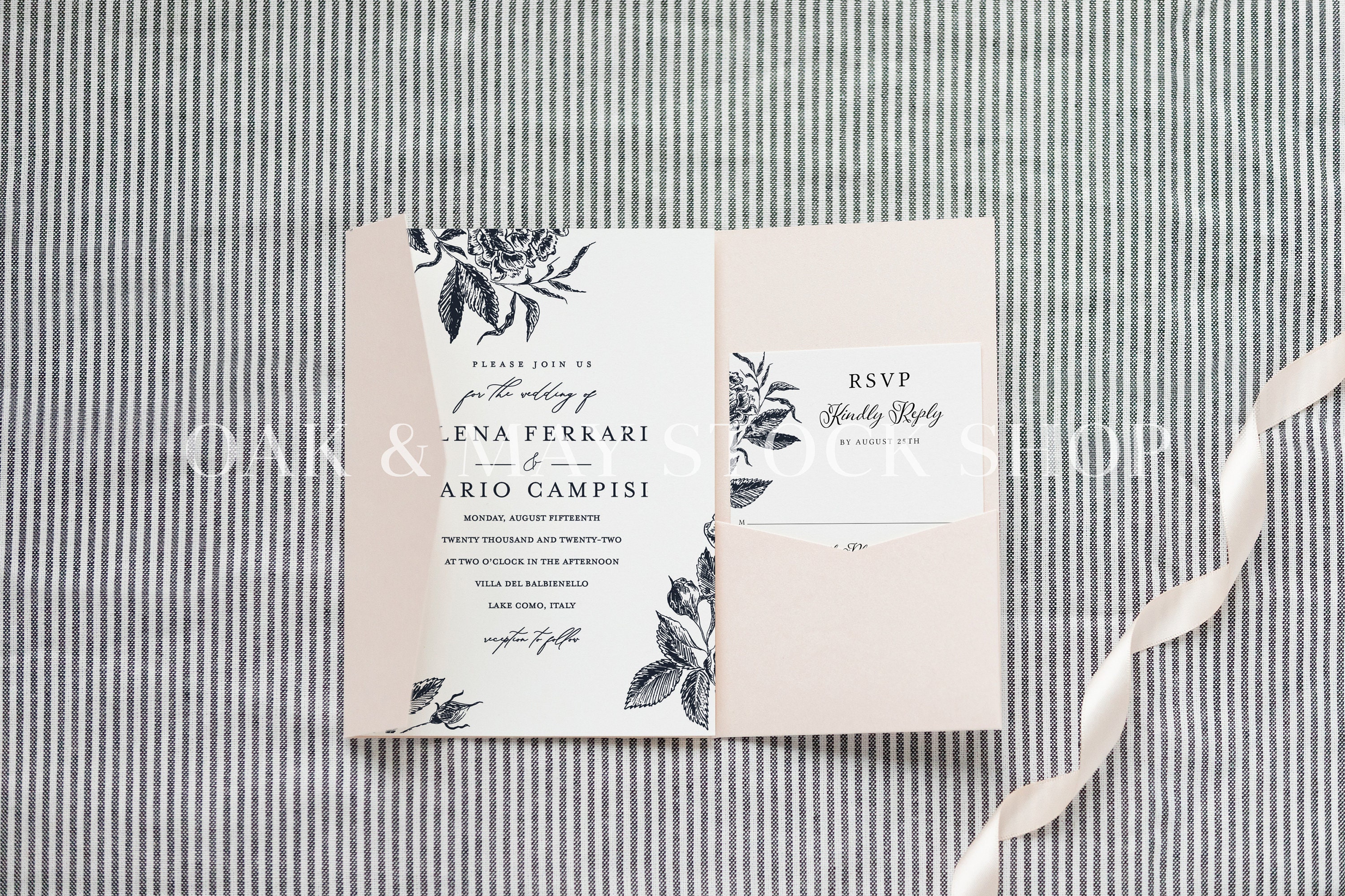 Download 5x7 Wedding Card Mockup A7 Printable Mockup Styled Stock ...