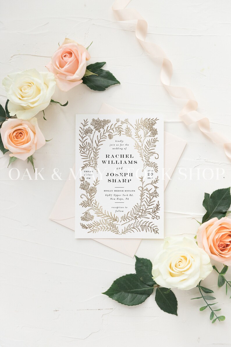 5x7 Wedding Card Mockup A7 Printable Mockup Styled Stock ...