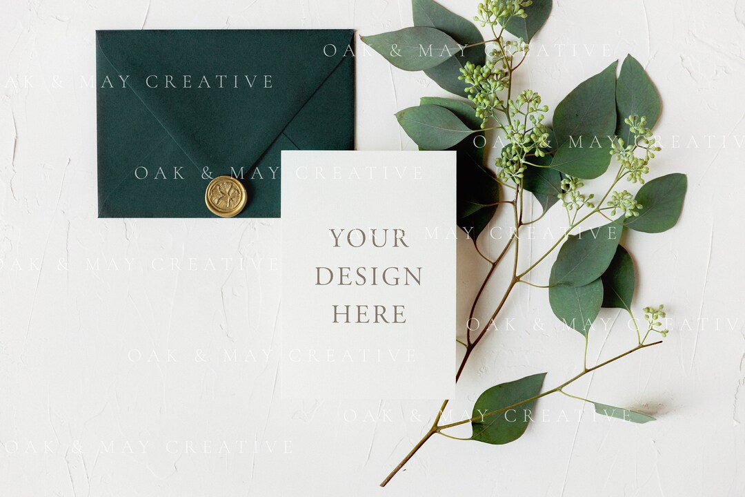 5x7 Wedding Card Mockup, A7 Printable Mockup, Styled Stock Photography ...