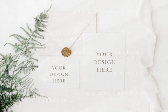 Wedding Suite Mockup Wedding Invitation Mockup 5x7 Etsy