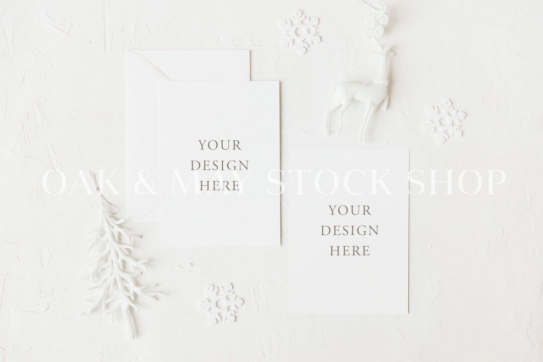 5x7 Christmas Card Mockup, 5x7 Christmas Printable Mockup, Christmas ...