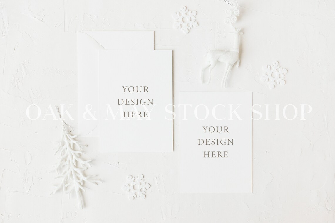 5x7 Christmas Card Mockup 5x7 Christmas Printable Mockup - Etsy