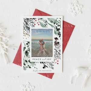 5x7 Christmas Card Mockup 5x7 Christmas Printable Mockup - Etsy