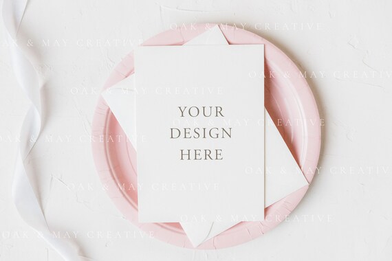 Download Girl Birthday Card Mockup 5x7 Birthday Invitation Mockup Etsy