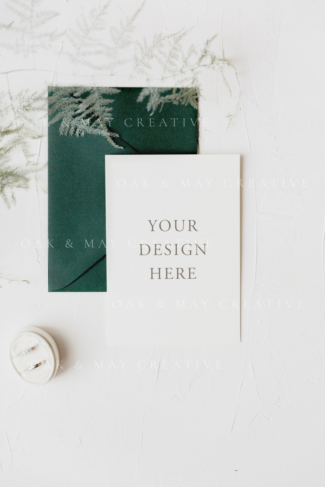 5x7 Wedding Card Mockup, A7 Printable Mockup, Styled Stock Photography ...