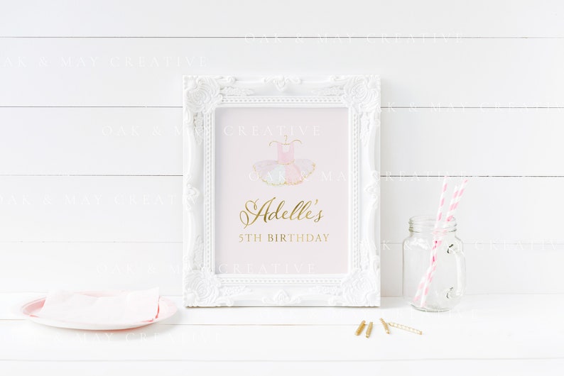 Download 8x10 Birthday Frame Mockup Girls Birthday Sign Mockup Baby ...