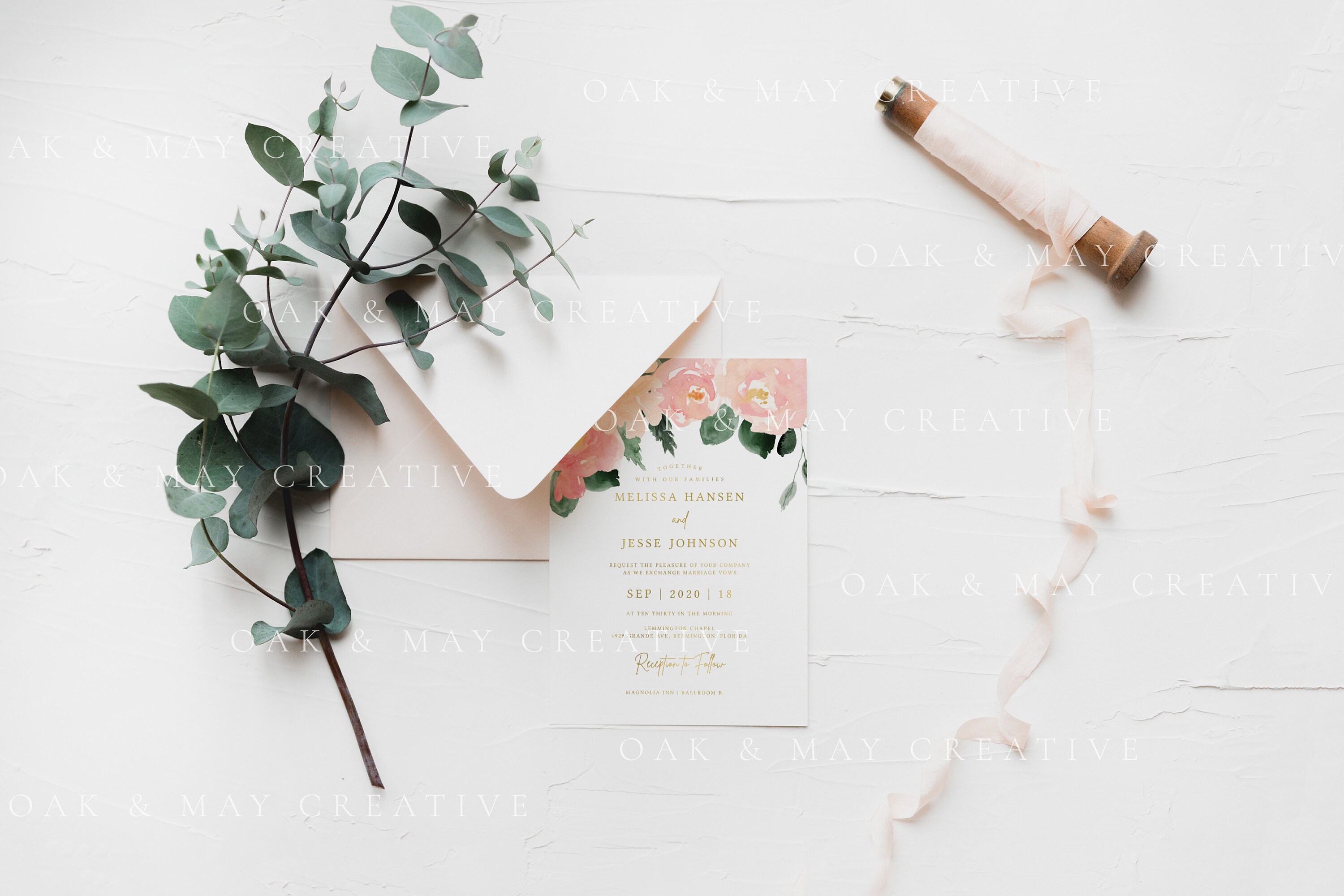 5x7 Wedding Card Mockup A7 Printable Mockup Styled Stock | Etsy