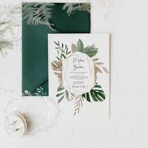5x7 Wedding Card Mockup, A7 Printable Mockup, Styled Stock Photography ...