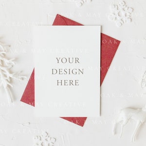 5x7 Christmas Card Mockup 5x7 Christmas Printable Mockup - Etsy