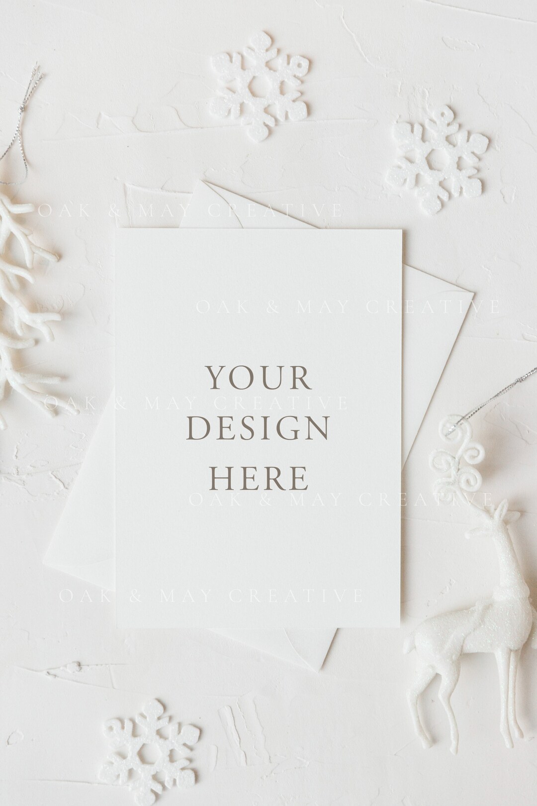 5x7 Christmas Card Mockup, 5x7 Christmas Printable Mockup, Christmas ...