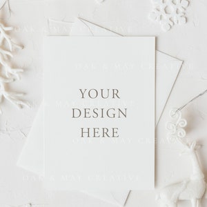5x7 Christmas Card Mockup, 5x7 Christmas Printable Mockup, Christmas ...