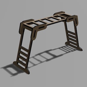 Kit de manualidades de barras de mono para patio de juegos. Archivo SVG / Descarga digital / Accesorio / Juguete / Archivo de corte por láser