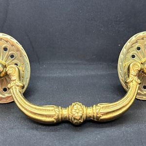 Brass Victorian Drawer or Bale Pull with 3" Centers