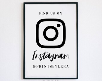 Instagram Poster Etsy