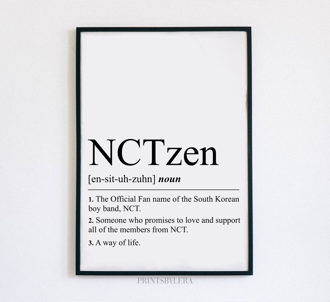 Nctzen Definition | Art Print | Dictionary Page Style | Home Decor