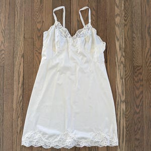 Cream Lace Slip Dress - Etsy