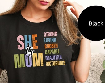 She is Mom PNG, Retro Mother PNG, Blessed Mom Png, Mom Shirt, Mom Life Png, Mother's Day Gift Png, Mom Png, Gift for Mom, Retro Mama Quotes