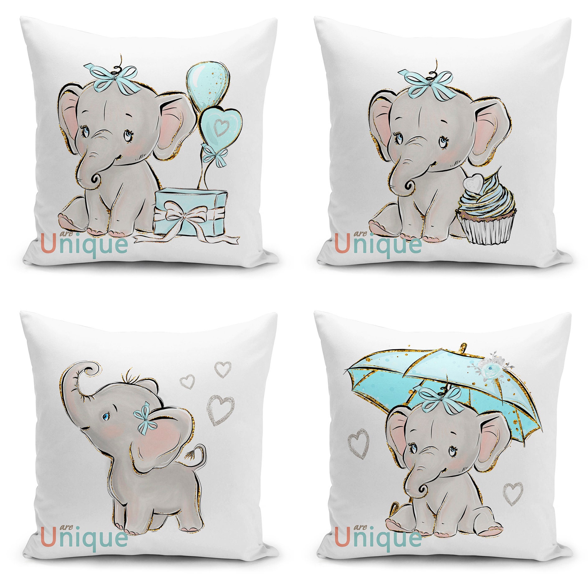 Elephant Fabric Panel Quilting Panel Baby Quilt Panel Etsy