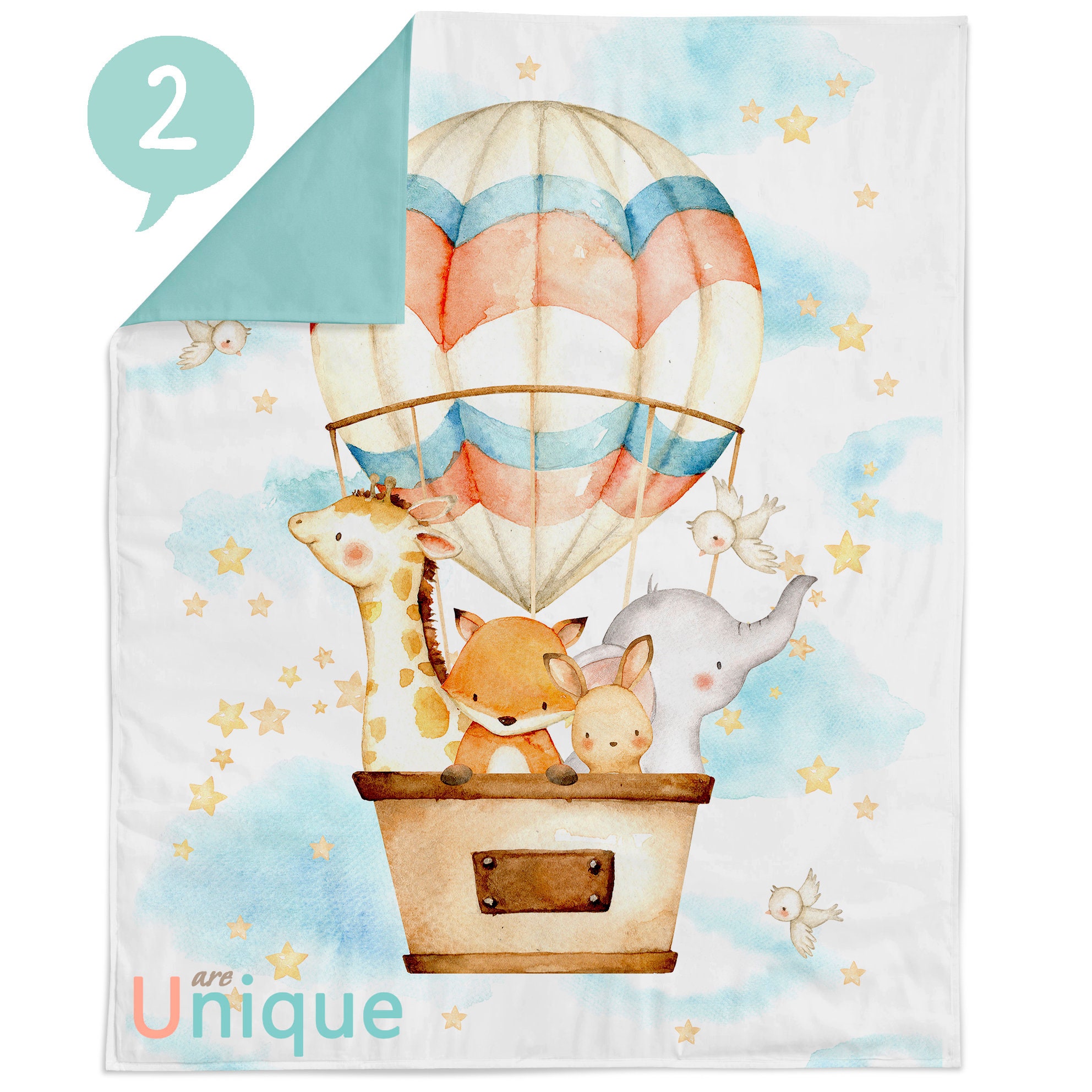 Hot Air Balloon Animals Fabric Panel Quilting Panel Sewing Etsy