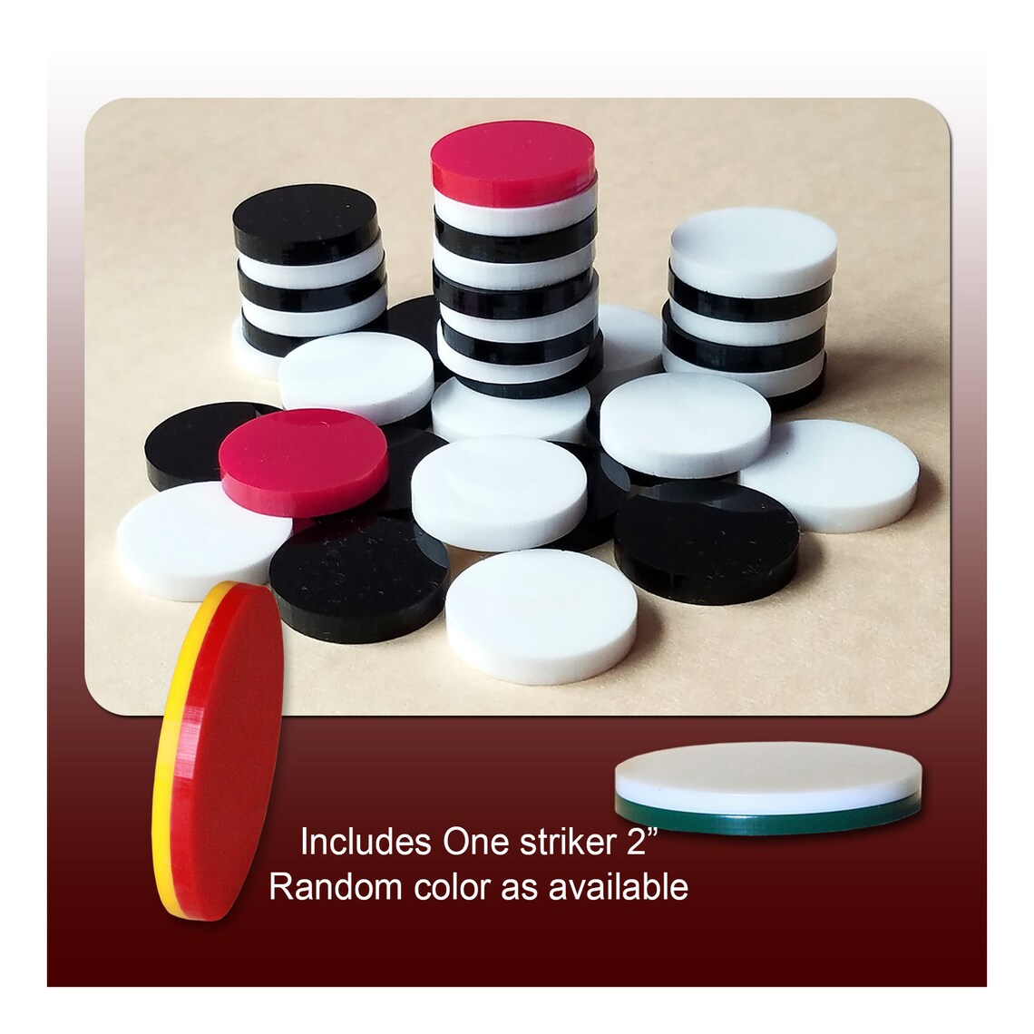 Carrom Board Coins ideal for medium and smaller boards with 1 Etsy