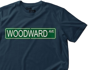 Woodward Avenue Street Sign - M1 -   Premium Shirt - Adult, Youth and Big & Tall sizes - Over 20 Color Choices