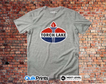 Torch Lake (Vintage Print) - Adult, Youth and Big & Tall sizes - Over 20 Color Choices