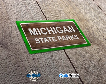 Custom Michigan State Park Sticker - 4 Sizes - Many Parks to Choose From