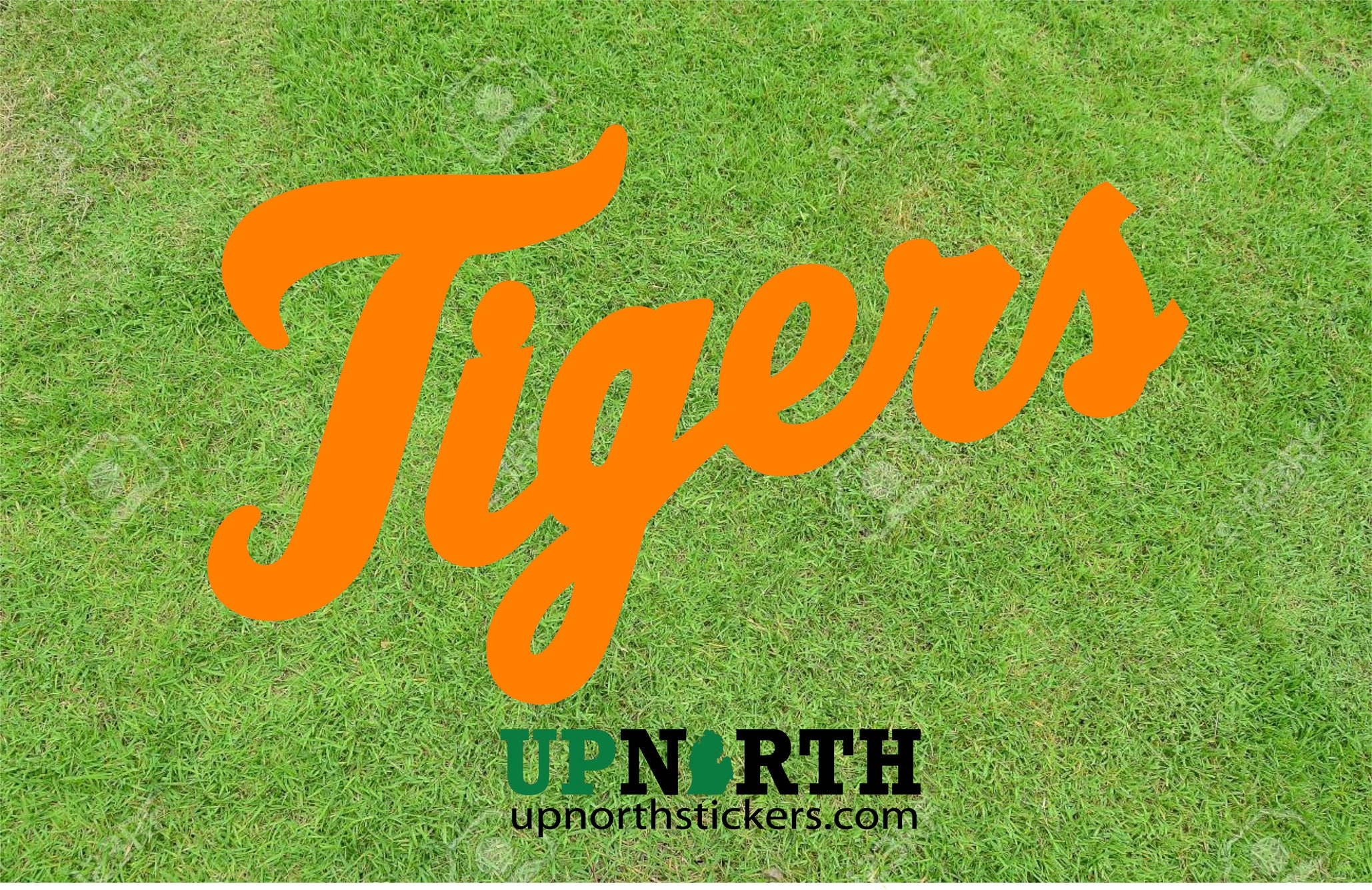 Tigers Cursive Text Vinyl Decal Detroit Baseball Tigers | Etsy