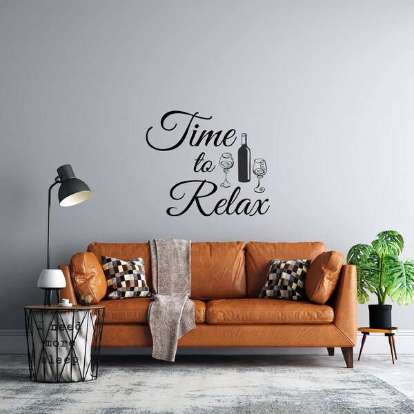 Wine Wall Decal Etsy