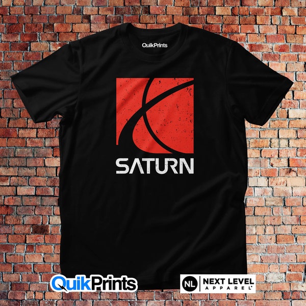 Saturn (Vintage Print)  - DTG Printed Premium Shirt - Adult, Youth and Big & Tall sizes - Over 20 color choices