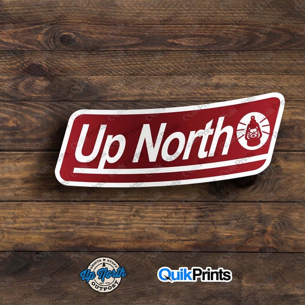 Up North Lantern Sticker - 4 Sizes to Choose From