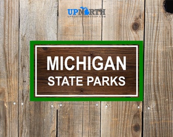 Stickers - Michigan State Parks - 3 Sizes - Many Parks to Choose From