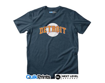 Detroit Baseball-  Next Level Shirt* - Adult, Youth and Big & Tall sizes