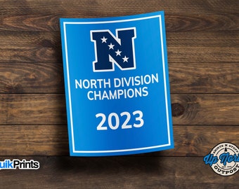 North Division Champions Sticker - Detroit Football Sticker - 4 Sizes to Choose From